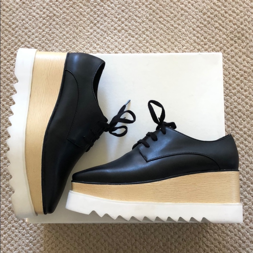 Stella McCartney Faux-Leather Star Platform